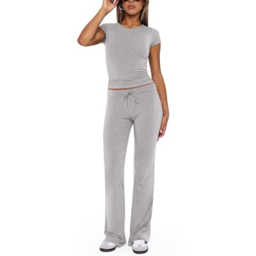 REORIA Women's Comfy Lounge Set for Casual Wear