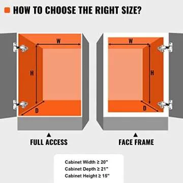 VEVOR 2 Tier 19"W x 20"D Pull Out Cabinet Organizer, Heavy Duty Slide Out Pantry Shelves, Chrome-Plated Steel Roll Out Drawers, Sliding Drawer Storage for Inside Kitchen Cabinet, Bathroom, Under Sink