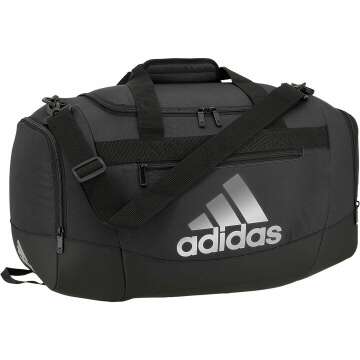 adidas Defender 4 Small Duffel Bag - Black/Silver