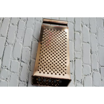 Gold Stainless Steel 4-Sided Grater: Multi-Functional Kitchen Tool