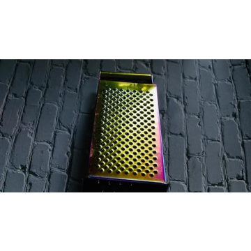 Gold Stainless Steel 4-Sided Grater: Multi-Functional Kitchen Tool