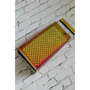 Gold Stainless Steel 4-Sided Grater: Multi-Functional Kitchen Tool