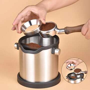 58mm Espresso Dosing Funnel, MATOW Stainless Steel Coffee Dosing Ring Compatible with 58mm Portafilter (58mm)