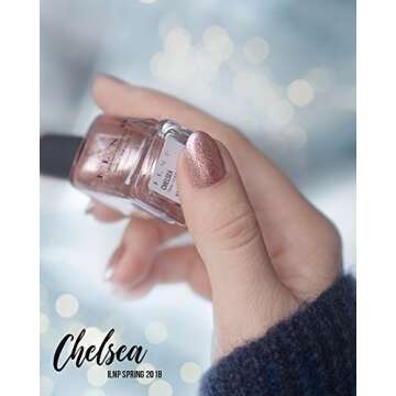 ILNP Chelsea - Pale Rose Gold Holographic Metallic Nail Polish