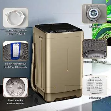 Zyerch Portable Washing Machine for Compact Living Spaces