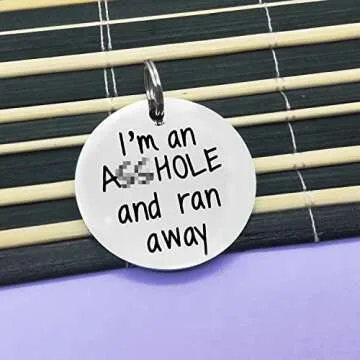 Funny Pet ID Tag - Hilarious Dog Collar Tag