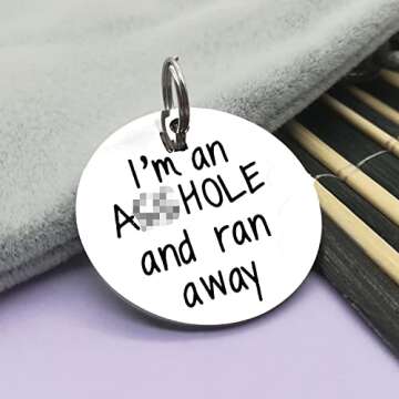 Funny Pet ID Tag - Hilarious Dog Collar Tag