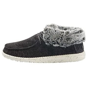 Hey Dude Women’s Britt Black Lace Up Boots for Comfort