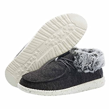 Hey Dude Women’s Britt Black Lace Up Boots for Comfort