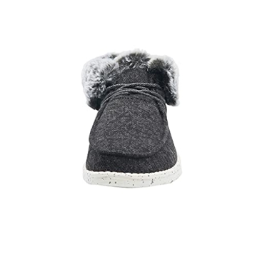 Hey Dude Women’s Britt Black Lace Up Boots for Comfort