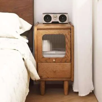 Buzleer Solid Wood Nightstands Ideal for Small Spaces