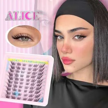ALICE Natural Lash Clusters DIY Lash Extensions Eyelash Extensions Wispy 3D Cat Eye Eyelash Clusters...