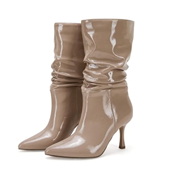 Coutgo Women’s Slouchy Boots for Chic Everyday Style