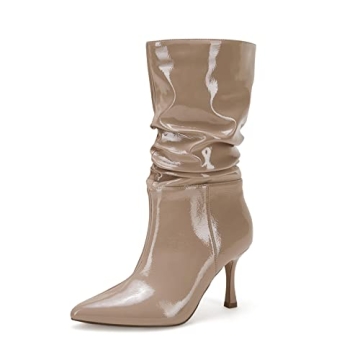 Coutgo Women’s Slouchy Boots for Chic Everyday Style