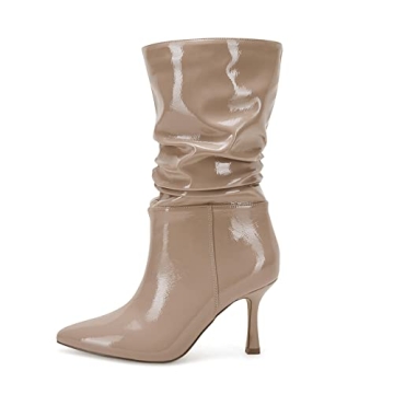 Coutgo Women’s Slouchy Boots for Chic Everyday Style