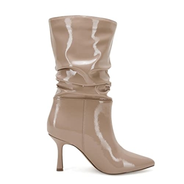 Coutgo Women’s Slouchy Boots for Chic Everyday Style