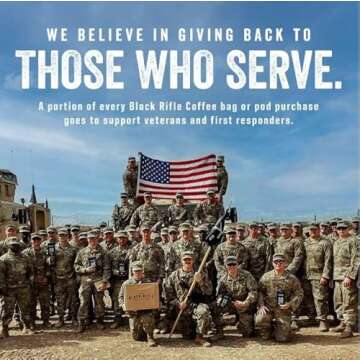 Black Rifle Coffee Company Just Black, Medium Roast Ground Coffee, 18 OZ Bag