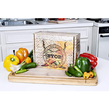 DIY Gourmet Hot Sauce Making Kit - 4 Unique 5oz Bottles