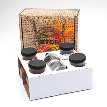 DIY Gourmet Hot Sauce Making Kit - 4 Unique 5oz Bottles