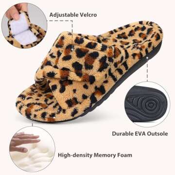 Litfun Women's Orthopedic Slippers - Arch Support & Comfort