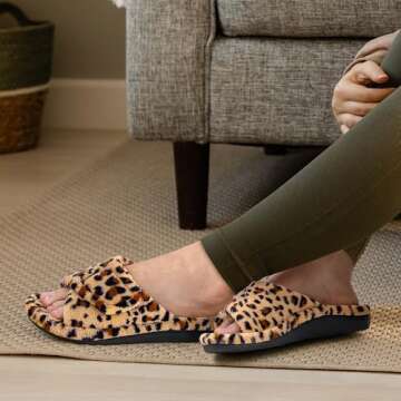 Litfun Women's Orthopedic Slippers - Arch Support & Comfort