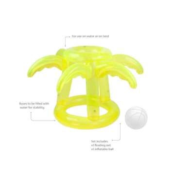 Sunnylife Inflatable Basketball Set for Pool Fun