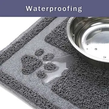 Gefryco Pet Feeding Mat for Dogs & Cats, Waterproof & Non-Slip
