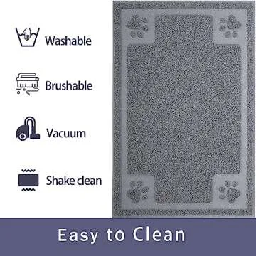 Gefryco Pet Feeding Mat for Dogs & Cats, Waterproof & Non-Slip