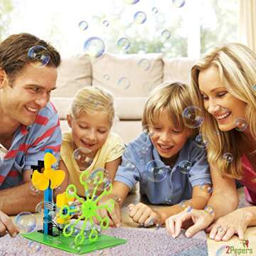 2Pepers Electric Motor Robotic Science Kits for Kids (4-in-1), DIY STEM Toys Kids Science Experiment Kits,Building Educational Robotics Kit for Boys and Girls,Circuit Engineering Science Project Kits