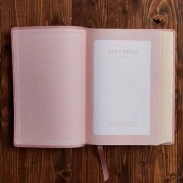 KJV Holy Bible: Large Print with 53,000 Center-Column Cross References, Pink Leathersoft, Red Letter, Comfort Print: King James Version