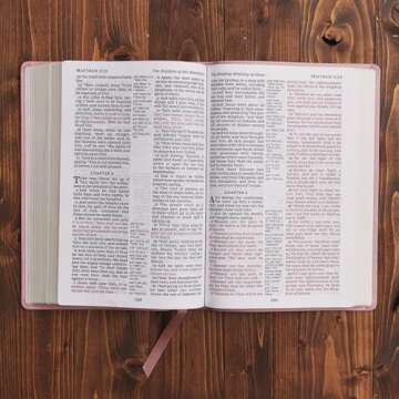 KJV Holy Bible: Large Print with 53,000 Center-Column Cross References, Pink Leathersoft, Red Letter, Comfort Print: King James Version