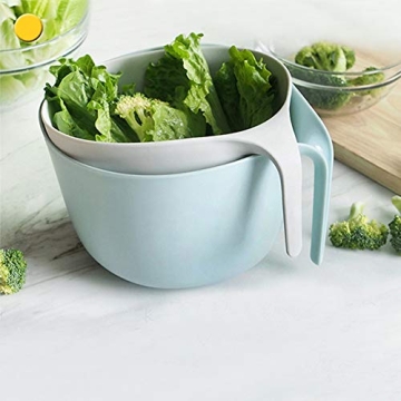 Zeakone 2-in-1 Colander Bowl Set: Durable & Stylish