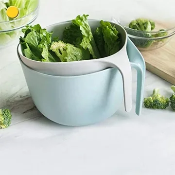 Zeakone 2-in-1 Colander Bowl Set: Durable & Stylish