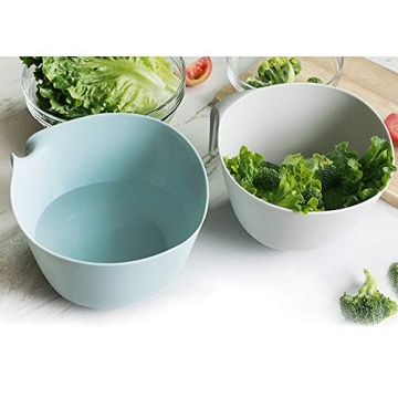 Zeakone 2-in-1 Colander Bowl Set: Durable & Stylish