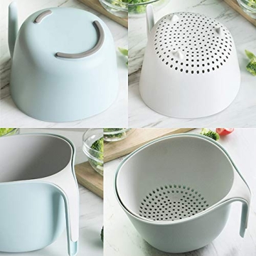 Zeakone 2-in-1 Colander Bowl Set: Durable & Stylish
