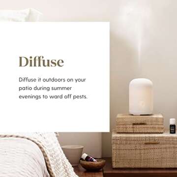 Young Living Citronella Essential Oil - Harness the Power of Nature to Create a More Invigorating Outdoor Environment - 15 ml