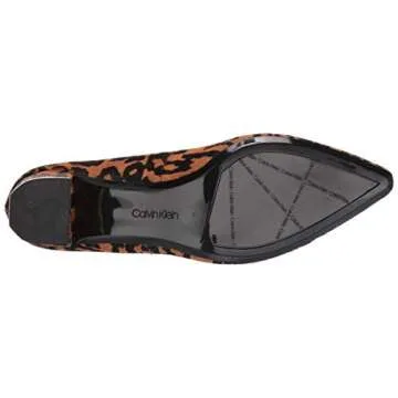 Calvin Klein Womens Nita Natural Haircalf 5 M