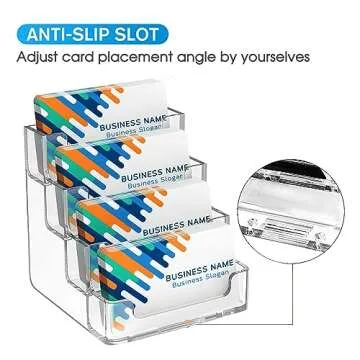 MaxGear Business Card Holder Set for 320 Cards, Stylish & Durable