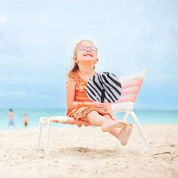 Eye-Catching 10 Inch Safari Print Folding Fans for Kids