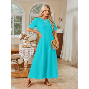 Stylish MEROKEETY Women's Spring Summer Maxi Dress
