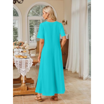 Stylish MEROKEETY Women's Spring Summer Maxi Dress