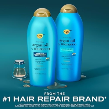OGX Argan Oil Shampoo & Conditioner Set for Luxurious Hair