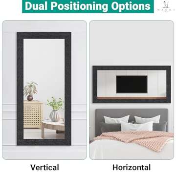 Naomi Home Mosaic Full Length Mirror - Elegant Large Wall Decor