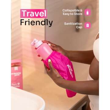 Mommy First® Peri Bottle for Postpartum Care | Upside Down Bottle for Perineal Cleansing and Recovery | Portable Bidet | Postpartum Essential | Baby Pink 12.2 OZ