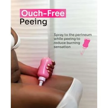 Mommy First® Peri Bottle for Postpartum Care | Upside Down Bottle for Perineal Cleansing and Recovery | Portable Bidet | Postpartum Essential | Baby Pink 12.2 OZ