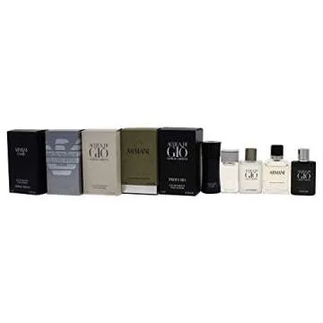 Armani 5 Piece Mini Set For Men Mini Splash 0.13 oz