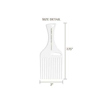 Cricket Ultra Smooth Coconut Hair Pick Comb - Infused with Coconut Oil & Keratin for Frizz-Free Shine and Volume, Ideal for Curly, Thick, and Textured Hair