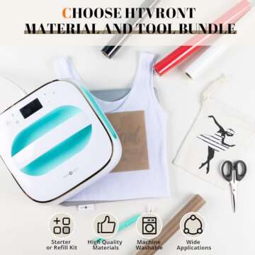 HTVRONT Portable Heat Press Machine for T-Shirts