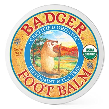 Badger Foot Balm for Cracked Heels and Dry Feet Care