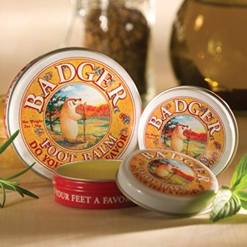 Badger Foot Balm for Cracked Heels and Dry Feet Care